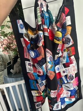 GD Megan Fabulous Back Stage Pass scarf-
NO LONGER - 100% silk Print Satin Scarf